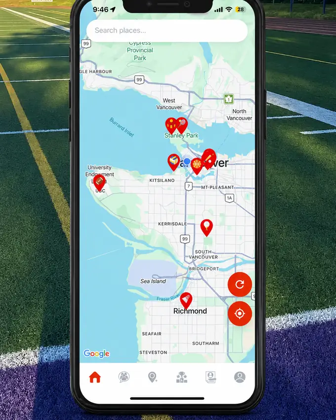 Find games in your area