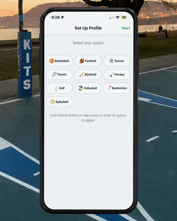 Profile setup